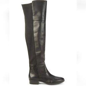 Sam Edelman Over the Knee High Black Leather Boots